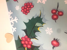 Загрузить изображение в средство просмотра галереи, Holly Christmas wrapping paper (A3, pack of 10)