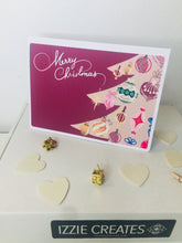 Load image into Gallery viewer, Diagonal Tree Christmas Card A5