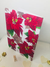 Загрузить изображение в средство просмотра галереи, Poinsettia Christmas Card