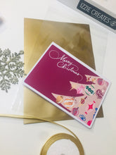 Load image into Gallery viewer, Diagonal Tree Christmas Card A5