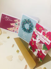 Загрузить изображение в средство просмотра галереи, Poinsettia Christmas Card