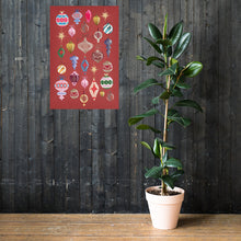 将图片加载到图库查看器,Lost my Baubles Red Poster