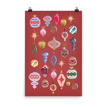 将图片加载到图库查看器,Lost my Baubles Red Poster