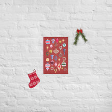 将图片加载到图库查看器,Lost my Baubles Red Poster