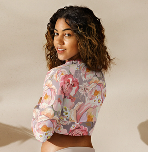 Rose crop top
