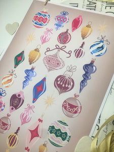 Lost my Baubles Poster Beige
